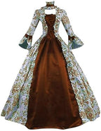 Medieval Dress for Women Temperament Evening Masquerade Ball Gowns Vintage 1700S Victorian Renaissance Costume