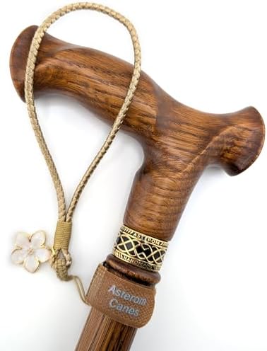 Asterom Cane Strap for Women, Walking Cane Accessories - Fashionable Cane Wrist Strap