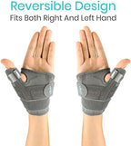 Vive Thumb & Wrist Brace for Right or Left Hand - Spica Splint Brace for Carpal Tunnel, Tendonitis, & Arthritis in Hands or Fingers - Compression Support for Women Men - Stabilizer Relief for Bowling