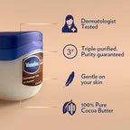 Vaseline Cocoa Butter Healing Jelly Variety Pack, 2 Sizes (7.5 Oz & 1.75 Oz) – Rich Moisturizing Ointment, Protectant & Moisturizer for Dry Skin