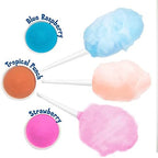 Nostalgia Kool-Aid Cotton Candy Variety Kit – 3 Flossing Sugar Flavors (Blue Raspberry, Strawberry, Tropical Punch) – 7-oz Bottles – Compatible with Cotton Candy Makers – Party Supplies