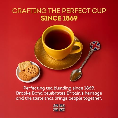 Brooke Bond Red Label | Loose Tea | Premium Quality | Indian Black Tea | Authentic Indian Chai Blend | Suitable for Milk Chai | Refreshing Flavor | 1800 Grams (Pack of 1)