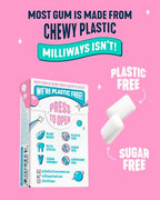 Milliways Variety Pack – Mighty Mint, Bubblemint, Peppermint & Watermelon | Plastic Free Gum | Xylitol, Aspartame-Free, Sugar-Free, Plant-Based, Natural Chewing Gum | 4 x 4 Packs (16 Packs