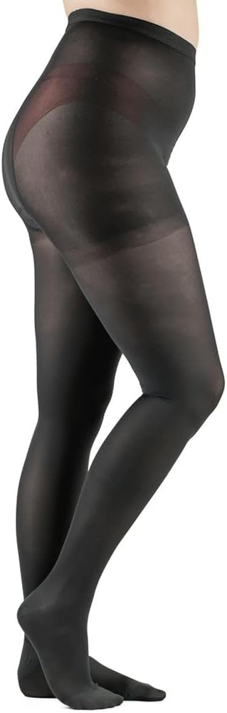 Actifi Opaque Microfiber 15-20 mmHg Compression Pantyhose, Closed Toe, Moderate Support