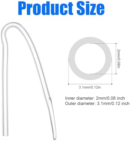 10pcs Hearing Aid Tubes, Hearing Aid Earmold Tube Hearing Aid Tubing Replacement Hearing Aid Supplies, Suitable for Most Hearing Aids (3.1x2mm)