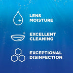 Renu Contact Lens Solution, Advanced Formula, Multi-Purpose Solution with Lens Case, Gently Cleans, Disinfects, Moisturizes & Hydrates Soft Lenses, 16 Fl Oz (Pack of 2) + Travel Size 2 Fl Oz