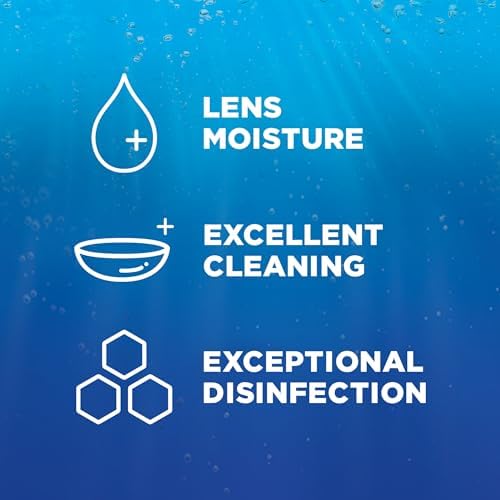 Renu Contact Lens Solution, Advanced Formula, Multi-Purpose Solution with Lens Case, Gently Cleans, Disinfects, Moisturizes & Hydrates Soft Lenses, 16 Fl Oz (Pack of 2) + Travel Size 2 Fl Oz