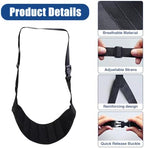2Pcs Wheelchair Footrest Adjustable Hanging Foot Sling for Pedal Replacement Easy to Adjust Strap Disabled,Injured Patients Leg Accessories(Black)
