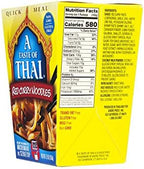A Taste of Thai Red Curry Noodles |Heat & Eat Instant Noodle | Flavored with Authentic Thai Sauce - Non-GMO, Gluten Free, Trans Fat Free- Perfect Side for Chicken, Fish & Meat Entrees| 6 Pack (5.75oz)