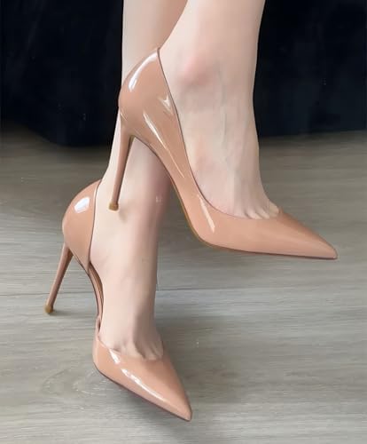 Women's 3.9 Inch Pumps Pointed Toe Stiletto Heels Shallow Mouth High Heels Party Night Club Wedding Dress Shoes