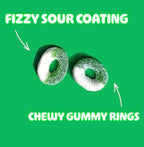 Sour Gummy Apple Rings Halal Gummies Sour Candy Bulk, Gummy Candy Bulk 5 Pound