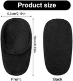 YUXIANLB 4 Pcs Eye Patches for Adults Kids, Right & Left Eye Patch for Glasses, Reusable Lazy Eye Patch for Treating Lazy Amblyopia Strabismus After Surgery (Black)