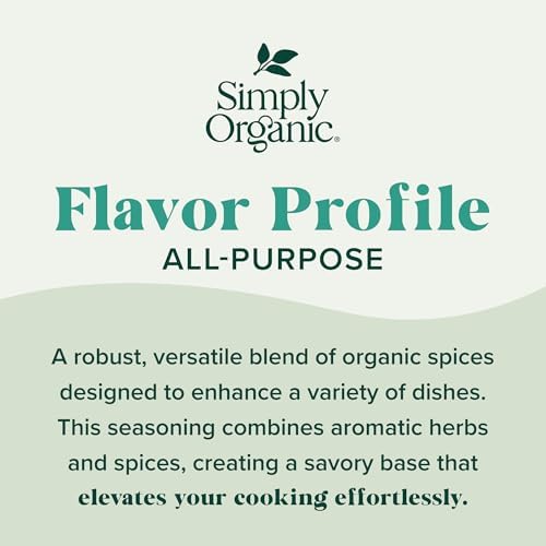 Simply Organic All-Purpose Seasoning Blend, 2.08 Ounce Jar, Great on Chicken, Steak, Beef and More
