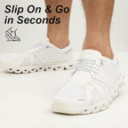 2 Pairs Tieless Elastic Shoe Laces for ON Cloud Sneakers Heavy Duty No Tie Shoelaces for Adults and Kids