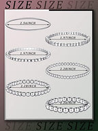 6 Pcs Beaded Bracelets for Women Stackable Elastic Bead Ball Sets Thin Bangle Stretch Cubic Bead Tennis Bracelet with Round Moissanite