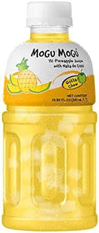 Mogu Mogu Fruit Juice with Nata De Coco, 10.82 Fl Oz (Pineapple, Pack of 24)