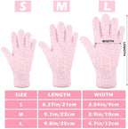 Patelai 3 Pairs Microfiber Plant Dusting Gloves Leaf Cleaning Gloves for Indoor Plants, Blinds, Furniture, House (Green Yellow,Blue,Pink,Medium)