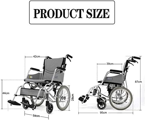 Wheelchairs Lightweight Manual Self Propelled Wheelchair with Quick Release Sports Wheels and Hand Brakes Folding Transport Wheelchair for aldults Lightweight