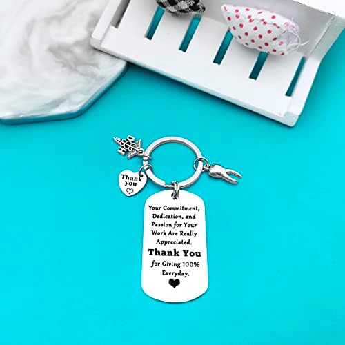 Xiahuyu Dental Hygienist Gifts Keychain Dentist Appreciation Gifts Dental Assistant Gift Dentist Nurse Gift Christmas Birthday Leaving Retirement Thank You Gifts for Dental Employee Staff Coworker