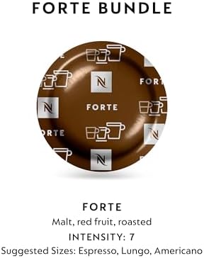 Nespresso Professional Coffee Capsules, Forte Coffee Bundle, 150-Count Capsules