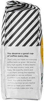 Amazon Fresh, Just Bright Whole Bean Coffee, Light Roast, 12 Oz