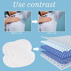 100 Pcs Underarm Sweat Pads, Armpit Sweat Pads for Women and Men, Disposable Underarm Pads for Clothing Sweating Comfortable Unflavored Non Sweat Armpit Protection(5.1 * 3.54 inch, 100)