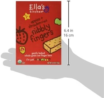 Ella's Kitchen Strawberries and Apples Nibbly Fingers, 4.4 oz