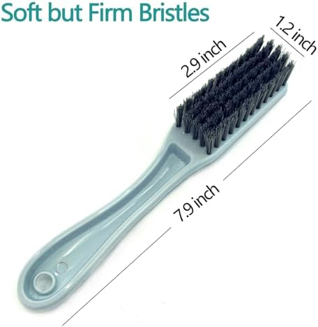 Nail Brush Foot Brush Curved Handle Grip Hand Fingernail Scrub Brush Home Laundry Cleaning Shoes Clothes Toes Nails Feet Scrubber,4 PCS