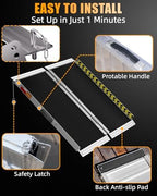 VNN Portable Wheelchair Ramp 3FT, Non-Slip Aluminum Ramps for Wheelchairs for Home, Handicap Wheelchair Ramps for Home Steps, Aluminum Loading Dock Plates, Doorways, Curbs, Stairs