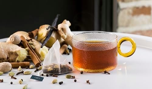 REVOLUTION TEA® Bombay Chai [THE ORIGINAL] – Bombay Chai, Cardamom, Ginger & Vanilla – Premium Full Leaf Tea – Biodegradable Infuser Tea Bags – Flavored Black Tea – 50 Bags
