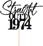 Straight Outta 1974 Cake Topper-Happy 50th Birthday cake topper-Cheers to 50 Years (1974)