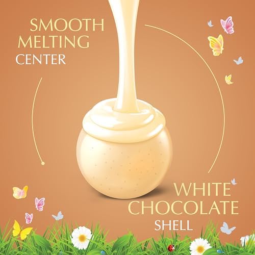 Lindt LINDOR Carrot Cake White Chocolate Candy Truffles, White Chocolate With Carrot Cake Truffle Filling, 19 oz. Bag