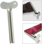 2 Pcs Toothpaste Squeezer, Stainless Steel Toothpaste Tube Squeezer, Key Cream Squeezing Paint Squeezer Tube Squeezer Tool, Money Saving Bathroom Tools(Silver)
