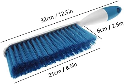 Soft Bristle Bed Sheets Sweeping Cleaning Brush with Long Hand, Counter Duster for Debris Hair Remover Desk Quilt Sofa Furniture, 3 Pack