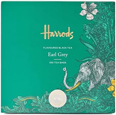 Harrods of London England Earl Grey Tea 100 Tea Bags