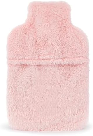 Barbie Womens Hot Water Bottle | Ladies & Girls Pink Furry Heat Pad | Insulated Plush Accessory | Gift for Adults & Children