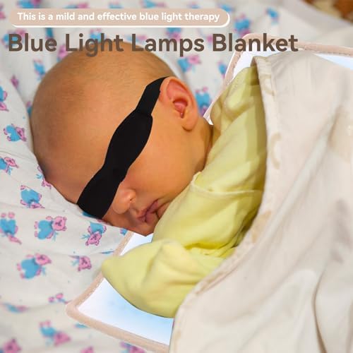 Newborn Jaundice Therapy Blanket, Professional Blue Light Lamps Jaundice Relief Tool Light Therapy Pad for Body