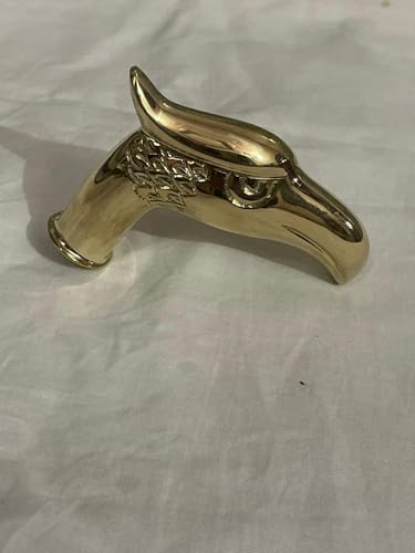 Brass Eagle Walking Stick Handle: Vintage-Style Cane Topper 5 Inch
