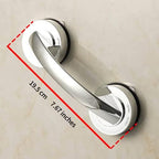 Glass Door and Window Handle, Suction Cup Bathroom Sliding Doors Handles, Non-Porous Handles Shower Grab Bars, Cabinets and Wardrobes Non-Marking Handle (Sliver)