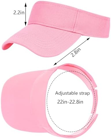 Marrywindix 1 Piece of Sport Wear Athletic Visor Sun Sports Visor Hat Visor Adjustable Cap for Women and Men (One Size)