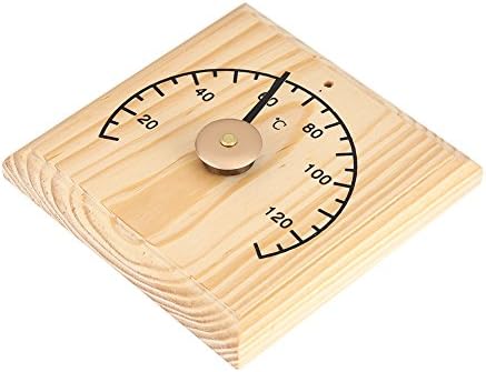 0~140℃ Wooden Thermometer Wall Mounted, Temperature Measurement Sauna Room