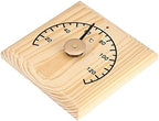 0~140℃ Wooden Thermometer Wall Mounted, Temperature Measurement Sauna Room