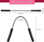 2 Pieces Facial Hair Remover Spring Eyebrow Face Epilator Threading Tool Remove Hair from Upper Lip, Chin, Cheeks and Neck for Women Girls or Men (Black)