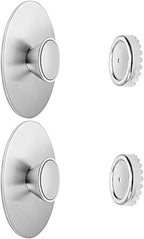 2Pcs Magnetic Soap Holder Self Draining, Stainless Steel Soap Savers for Shower Wall, Easy Clean Magnetic Soap Dishes for Bar Soap, Wall Mount Soap Tray for Shower Bathroom Kitchen