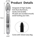 Shower Douche Shower Enema Shower Cleaner Enema Douche System, Handheld Water Shower Nozzle Anal Rinse Vaginal Cleaning Kit for Men Women, Silver (Aluminum)