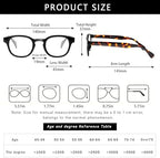 Kerecsen Reading Glasses 5 Pack Unisex Fashion Spring Hinge with Pattern Design Readers