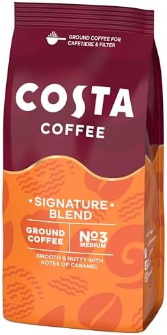 Costa Coffee Mocha Italia Signature Blend Ground for Cafetiere & Filter 200g