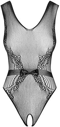 Obsessive B115 Black Fishnet Open Bodysuit One Size S/M/L