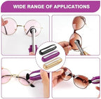 Eyeglass Cleaner 3Pcs Set, Glasses Cleaner Easy to Carry Lens Cleaning Set with Microfiber Cloth & Mini Brush, Portable for Eyeglasses/Sunglasses (Gold, Black, Purple)
