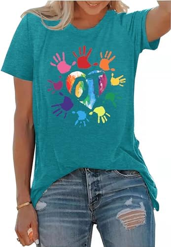 Occupational Therapy T Shirts for Women Casual Therapist Graphic Short Sleeve Tees OT Healthcare Gifts Blouse Tops